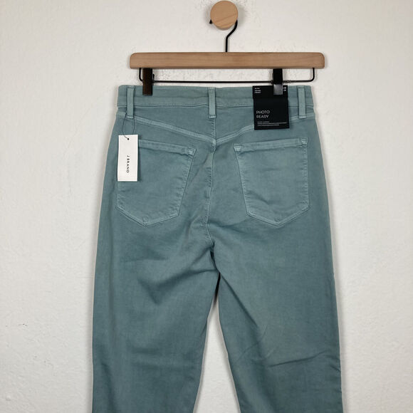 J BRAND WOMEN'S ALMA BLUE LAYKE HIGH RISE STRAIGHT LEG DENIM JEANS SIZE 28 - Picture 4 of 12